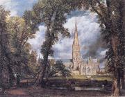 John Constable Salisbury Cathedral from the Bishop's Ground Sweden oil painting artist